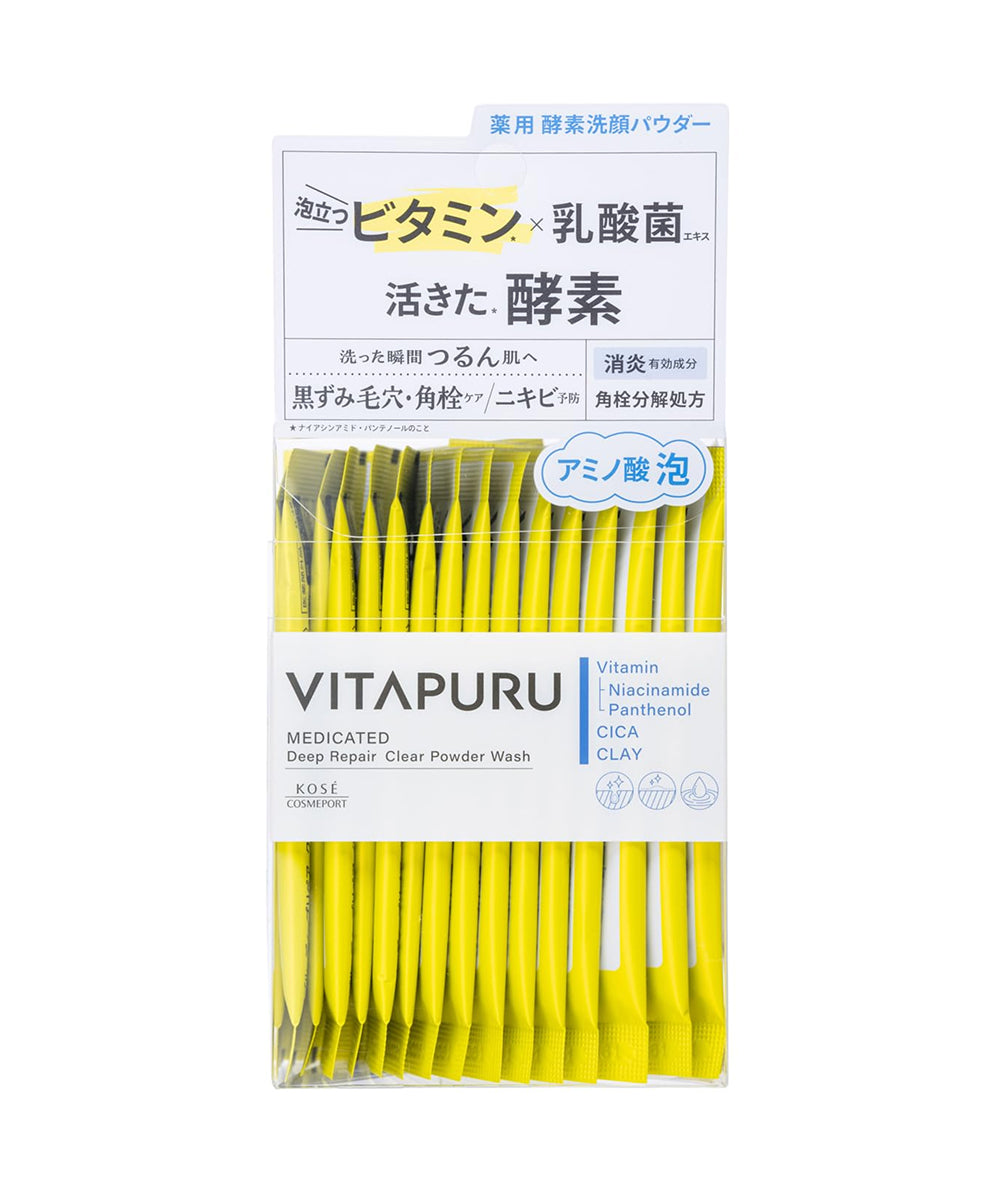 Kose Vitapuru Deep Repair Clear Powder Wash — Ферментна пудра для