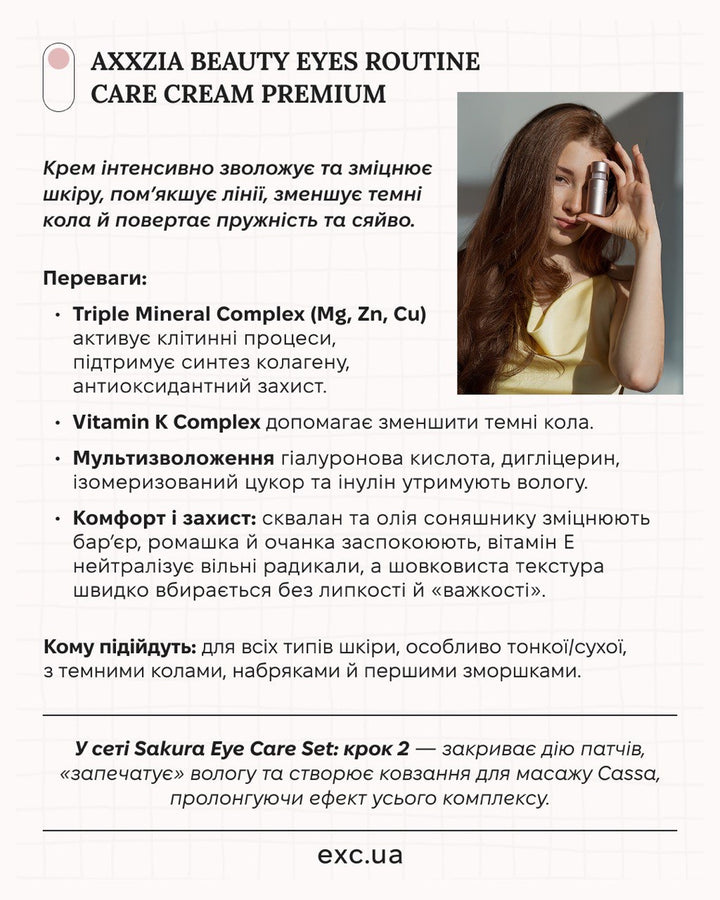 Апаратний догляд AXXZIA eye care set-Sakura- EXC.UA 