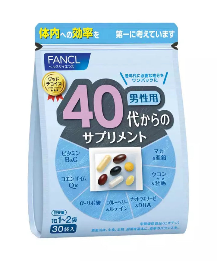 Вітаміни FANCL vitamins 40+ for men- EXC.UA 