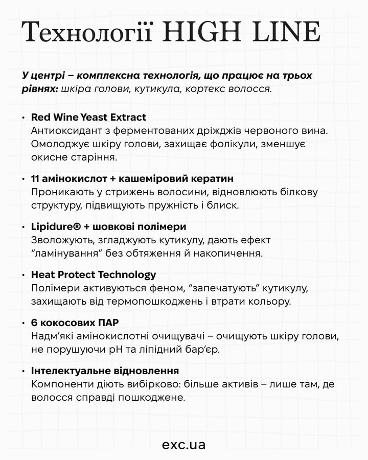 Маски / бальзами High Line The Treatment- EXC.UA 