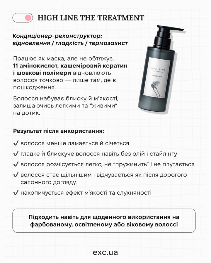 Маски / бальзами High Line The Treatment- EXC.UA 