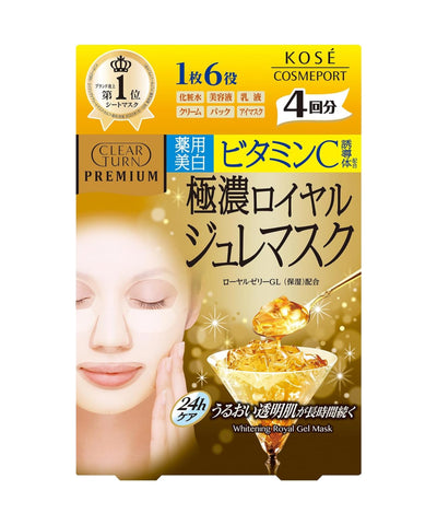 Тканевая маска KOSE Clear Turn Premium Royal Jelly с витамином C