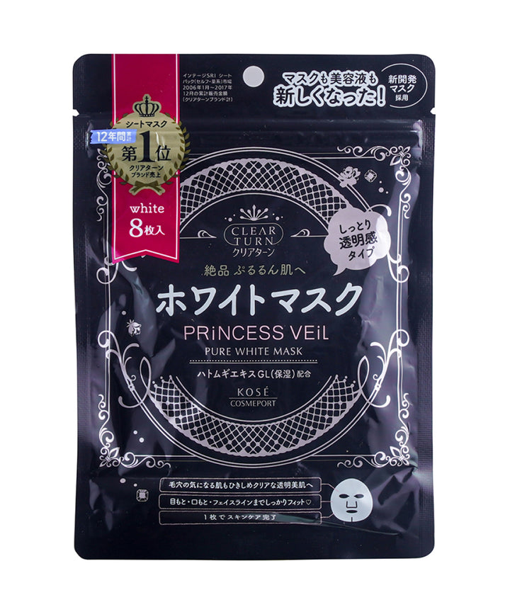 Маски Kose Clear Turn Princess Veil Pure White Mask- EXC.UA 