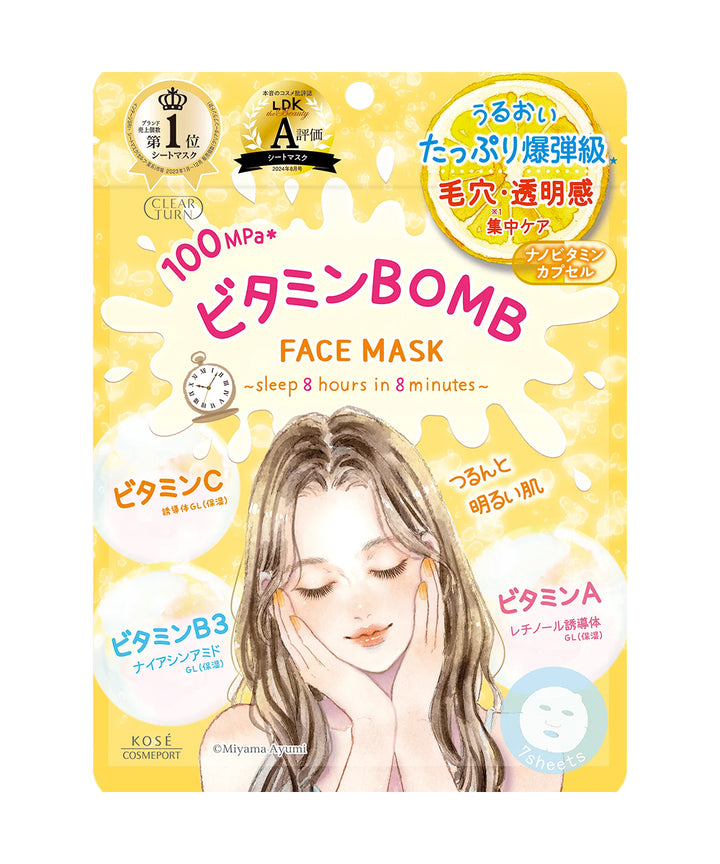 Маски Kose Clear Turn Vitamin Bomb Mask- EXC.UA 