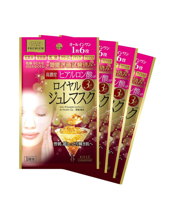 Маски Kose Cosmeport Premium Royal Jelly Mask Hyaluron- EXC.UA 