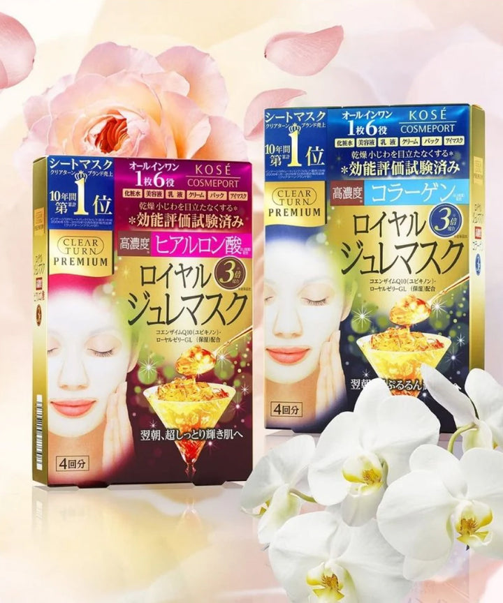 Маски Kose Cosmeport Premium Royal Jelly Mask Hyaluron- EXC.UA 