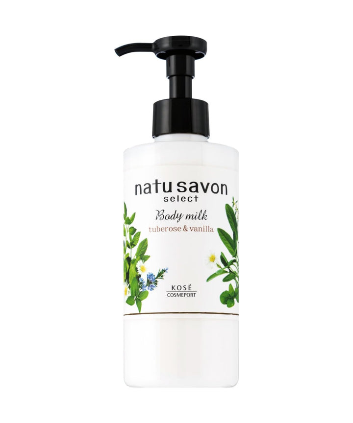 Молочко Kose Softymo Natu Savon Select Body Milk Moist Tuberose & Vanilla- EXC.UA 