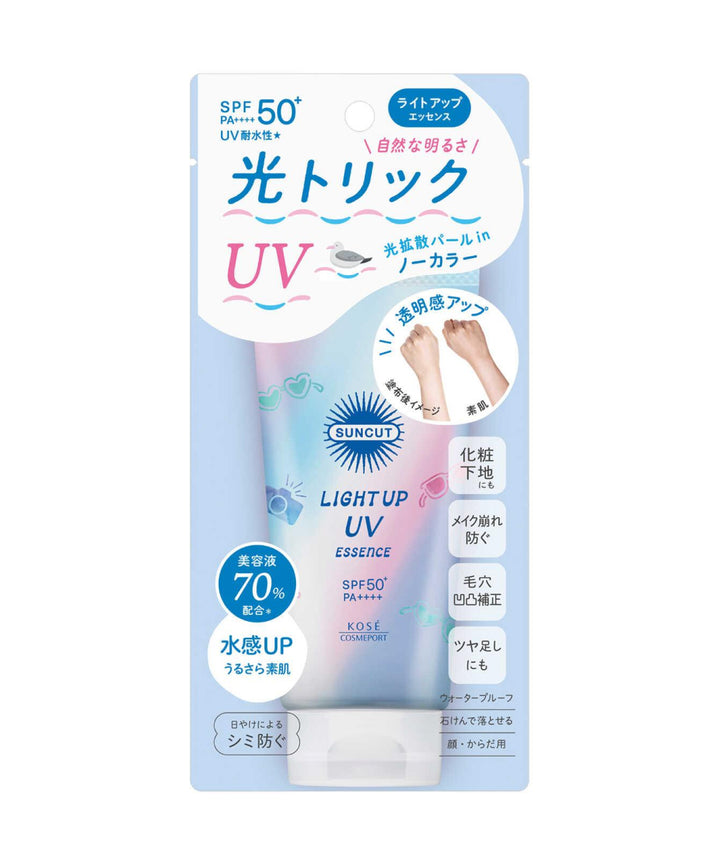 Крем Kose Suncut Light Up UV Essence Sunblock SPF 50+ PA++++- EXC.UA 