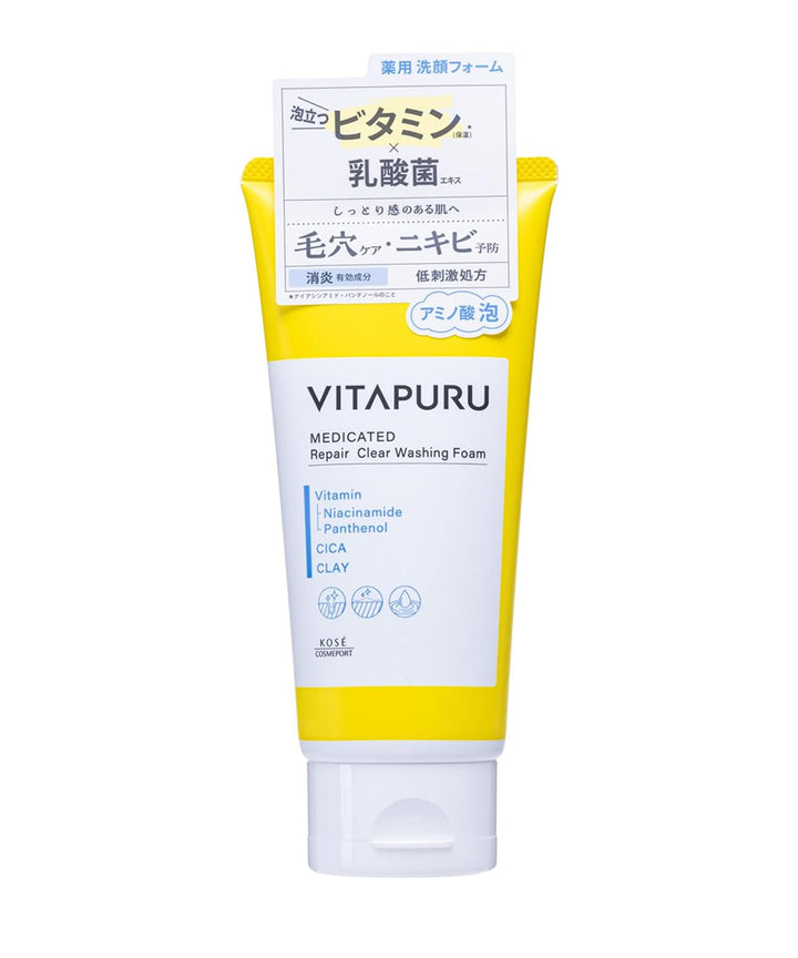 Очищаюча пінка Kose Vitapuru Repair Clear Washing Foam- EXC.UA 