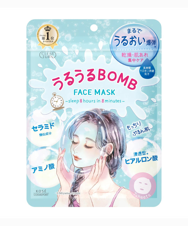 Маски Kose «8 min-8 hours» Uruuru Bomb Face Mask- EXC.UA 