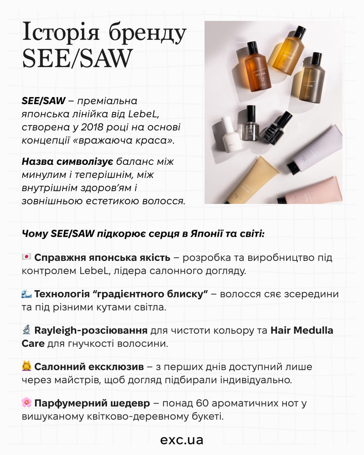 Шампуні Lebel See Saw Shampoo Smooth- EXC.UA 