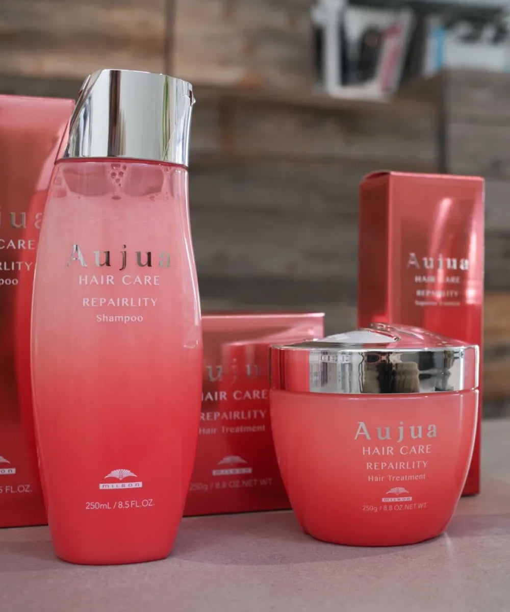 トリートメント Aujua HAIR CARE REPAIRITY 1000ml Milbon Aujua REPAIRLITY shampoo 500ml , treatment 500g