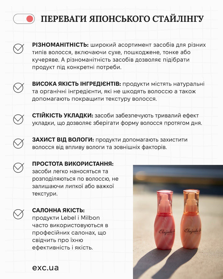 Незмивний догляд Milbon Elujuda Frizz Fixer emulsion plus- EXC.UA 