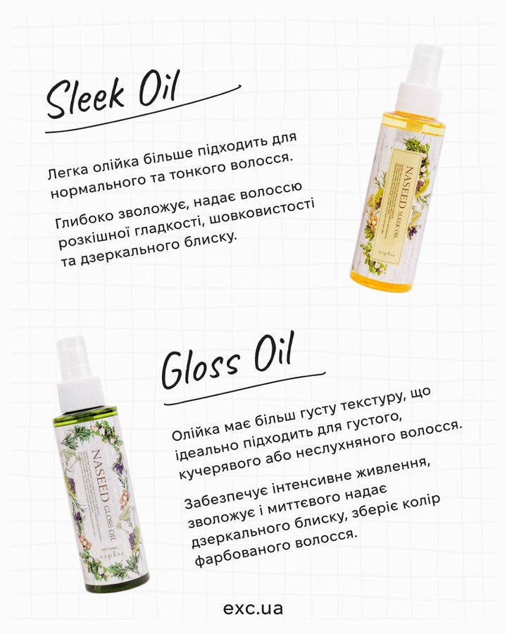 Незмивний догляд Napla Naseed Gloss Oil- EXC.UA 