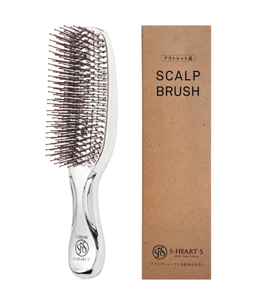 S-HEART-S Scalp Brush Chrom — Щетка для деликатного массажа кожи