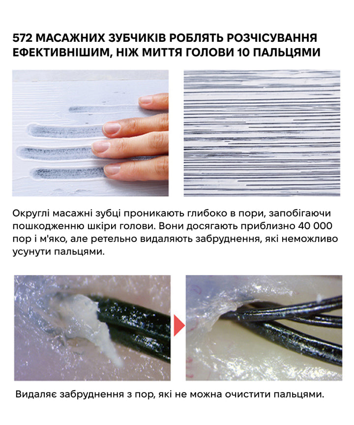 Щітка S-HEART-S Scalp Brush MAKIE Black- EXC.UA 