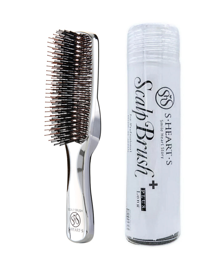 Розчіска S-HEART-S Scalp Brush Plus for Professional Long Silver- EXC.UA 
