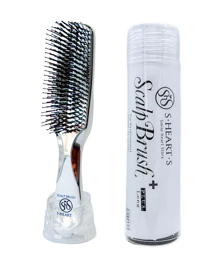 Розчіска S-HEART-S Scalp Brush Plus for Professional Long Silver- EXC.UA 