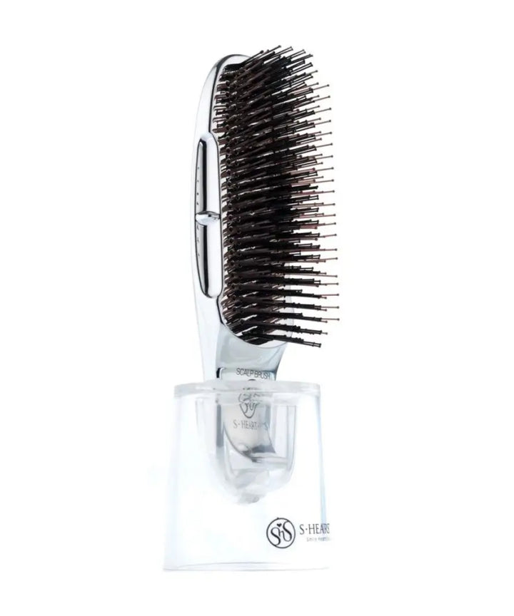 Розчіска S-HEART-S Scalp Brush Plus for Professional Short Silver- EXC.UA 