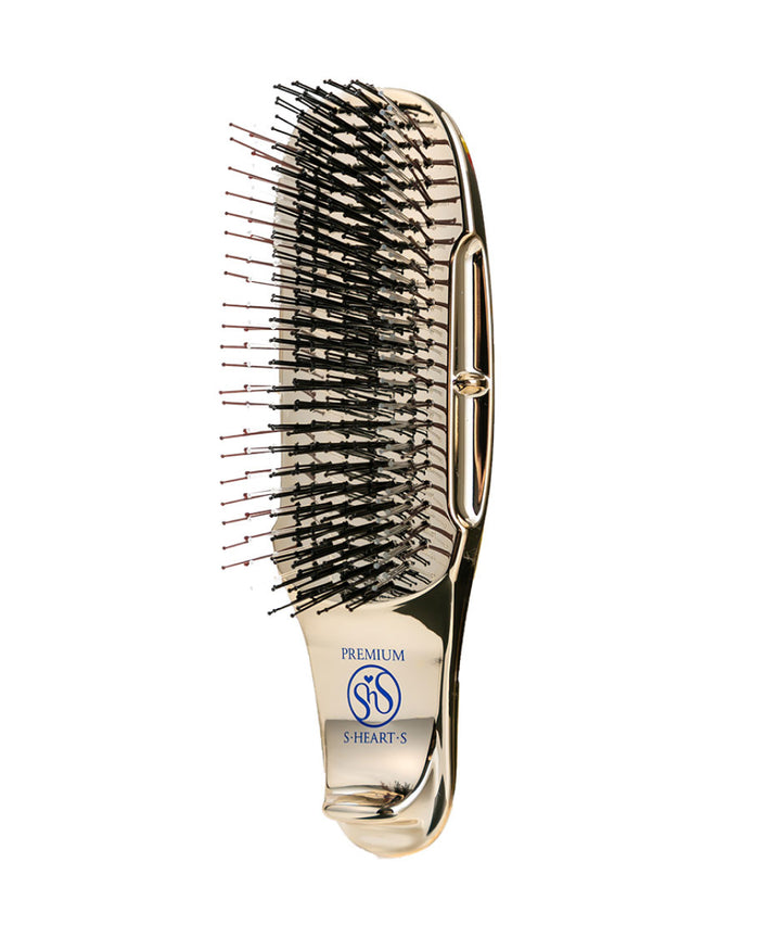 Розчіска S-HEART-S Scalp Brush World Premium Short Champagne Gold Gift Box- EXC.UA 
