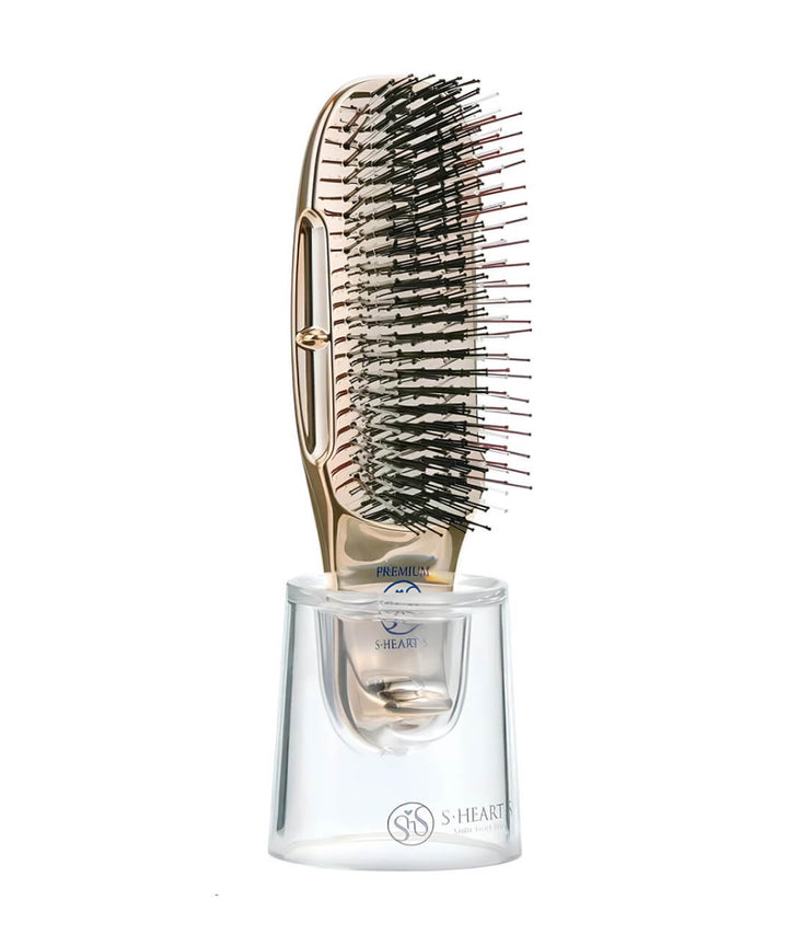 Розчіска S-HEART-S Scalp Brush World Premium Short Champagne Gold Gift Box- EXC.UA 