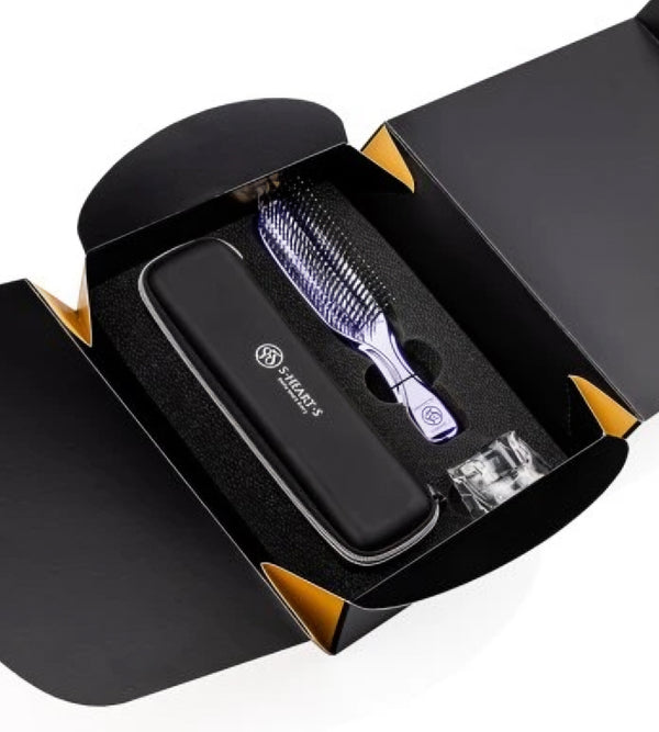 S-HEART-S Scalp Brush World Premium Long Purple Gift Box
