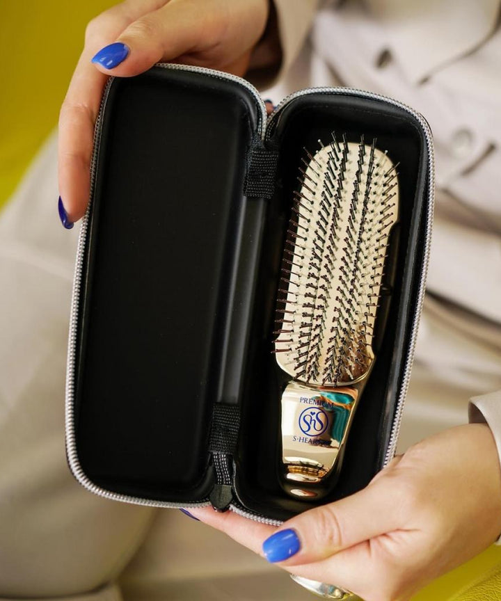 Аксесуари S-Heart-S Semi-hard Comb Case Black For Short Brushes- EXC.UA 