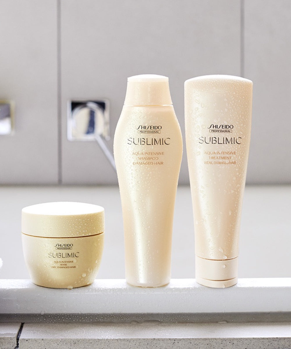 SHISEIDO SUBLIMIC AQUA INTENSIVE 2個セット Shiseido Sublimic Aqua intensive treatment (weak, damaged hair
