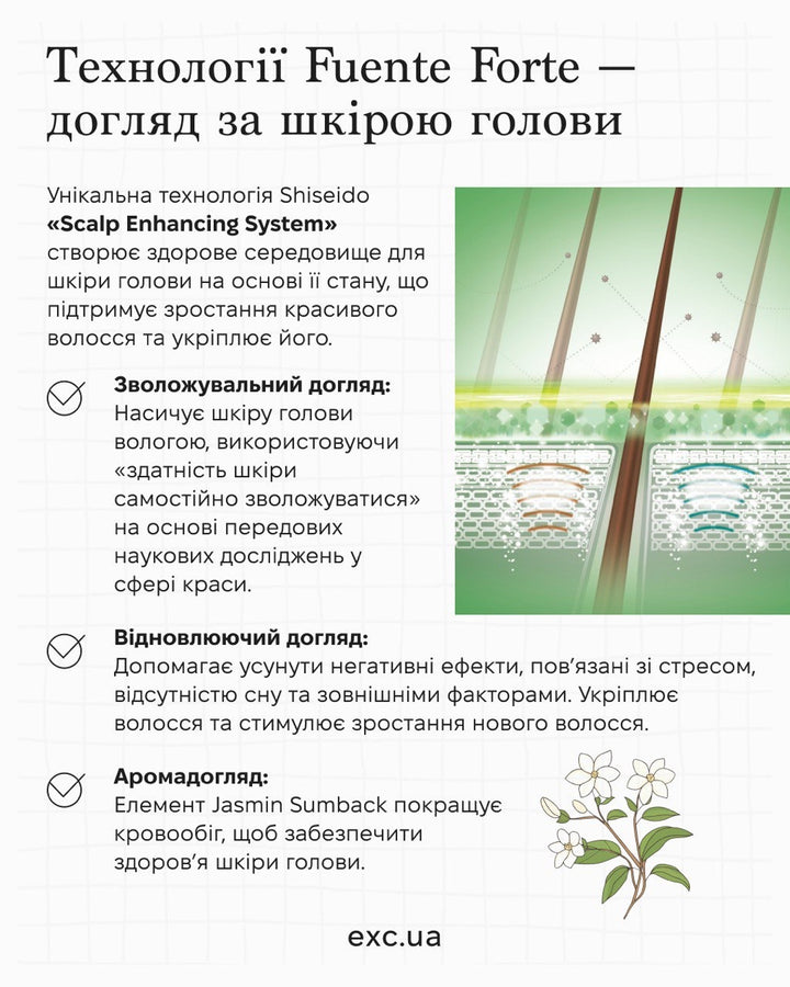 Шампуні Shiseido Sublimic Fuente Forte Shampoo (Oily scalp)- EXC.UA 