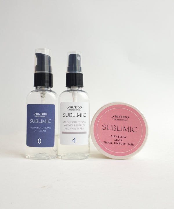 SPA догляд Shiseido Sublimic Hair Shielding Program for Thick Unruly Hair — one use kit- EXC.UA 