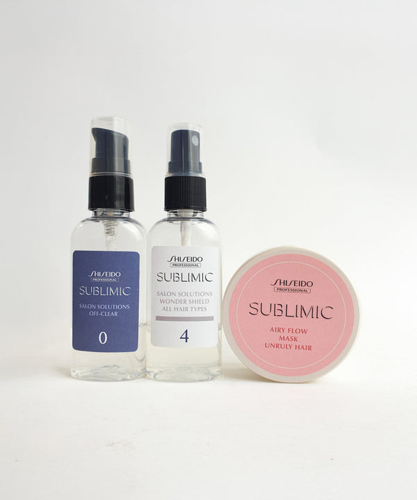 SPA догляд Shiseido Sublimic Hair Shielding Program for Unruly Hair — one use kit- EXC.UA 