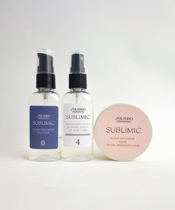 SPA догляд Shiseido Sublimic Hair Shielding Program for Weak Damaged Hair — one use kit- EXC.UA 