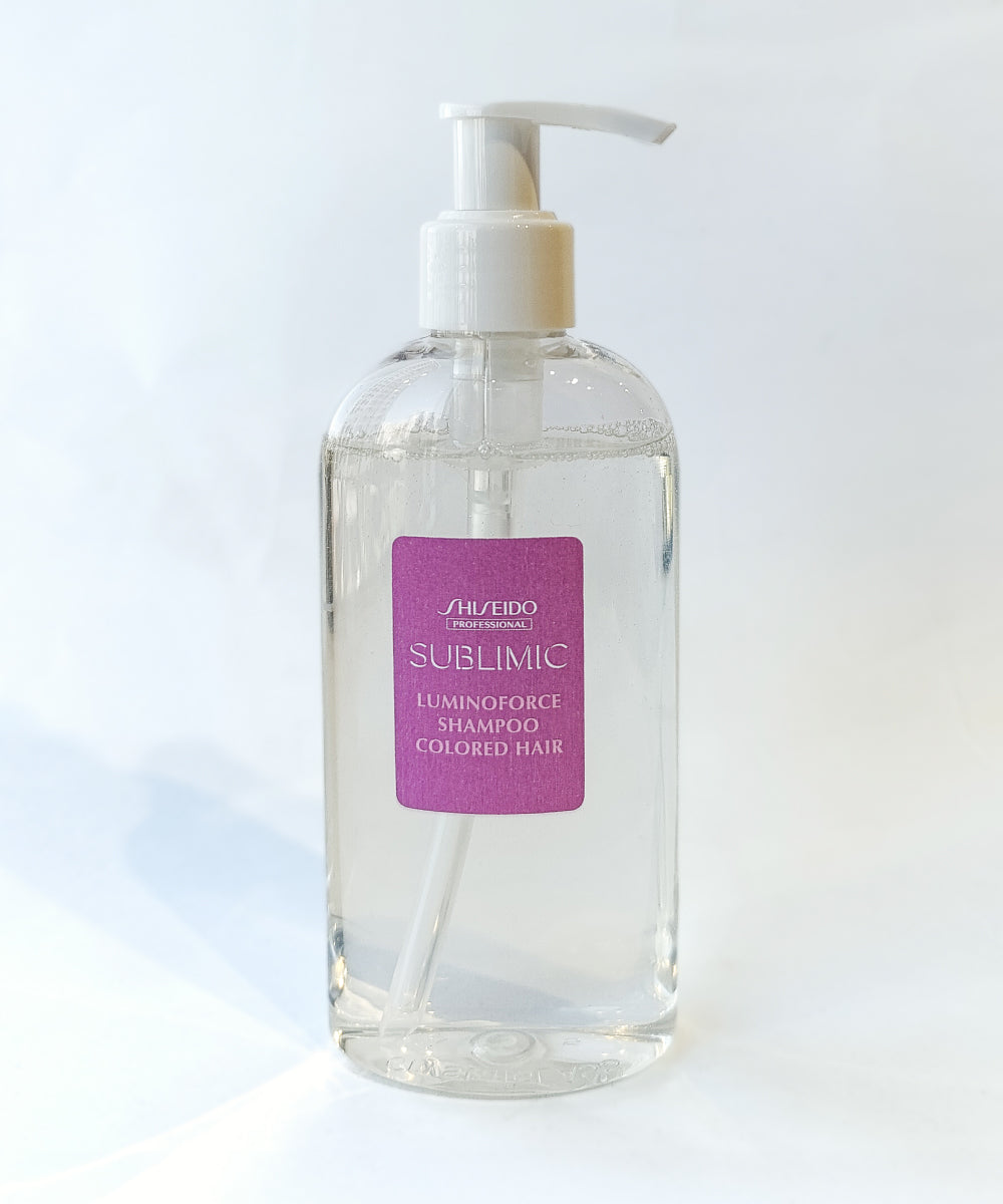 ア*ド様 SHISEIDO SUBLIMIC LUMINOFORCE SHAMP Shiseido Sublimic Luminoforce - Шампунь для окрашенных волос - Exc