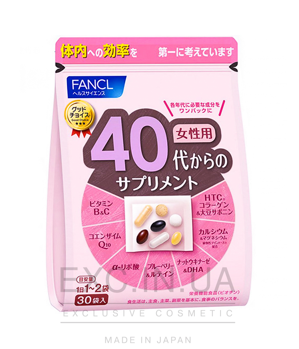 Fancl Vitamins 40+ for woman - Вітаміни для жінок після 40 років