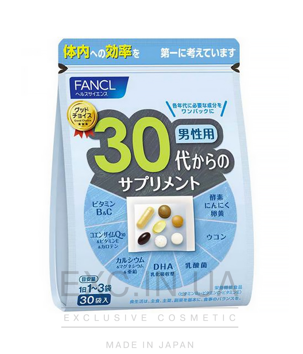 FANCL vitamins 30+ for men - Вітаміни для чоловіків після 30 років