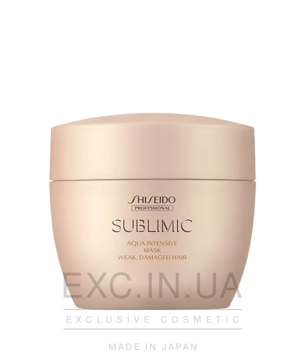 Shiseido Sublimic Aqua Intensive Mask (weak, damaged hair)  - Відновлююча маска для волосся