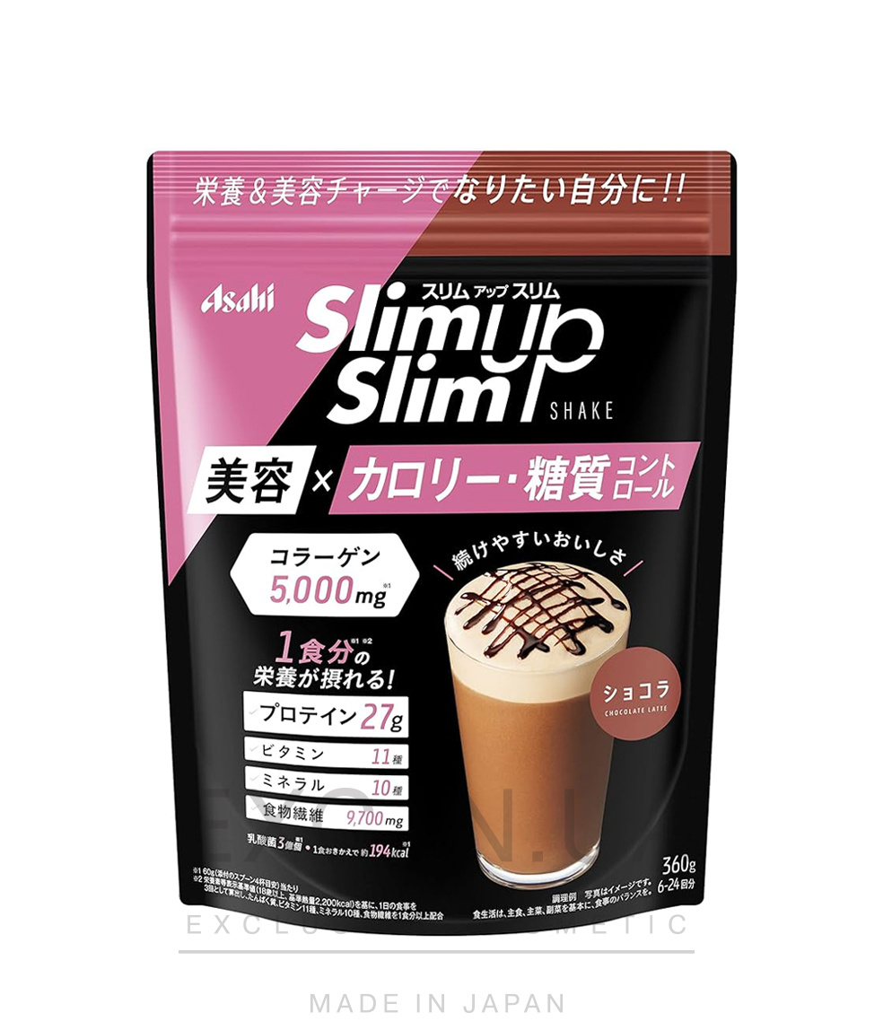 ASAHI Slim Up Slim Chocolate - Дієтичний протеїновий коктейль з колагеном та смаком шоколаду