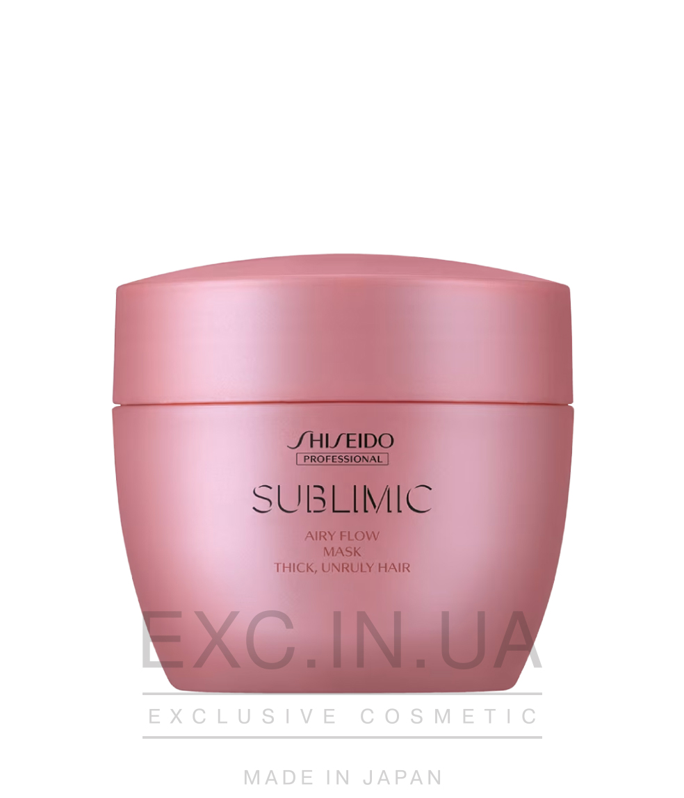  Shiseido Sublimic Airy Flow Mask (thick, unruly hair)  - Відновлююча маска для неслухняного сухого волосся