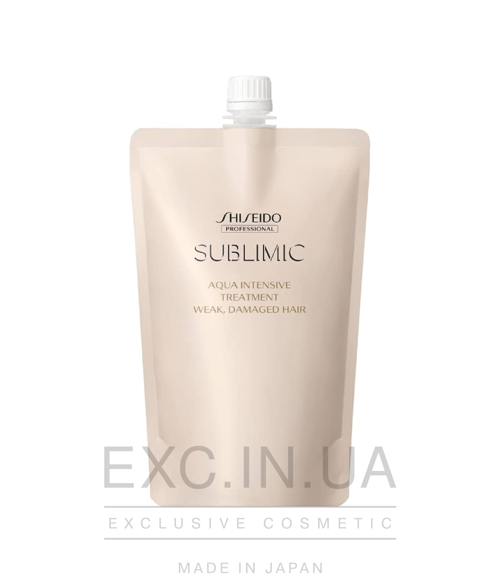 Shiseido Sublimic Aqua intensive treatment (weak, damaged hair) - Маска для відновлення слабкого та пошкодженого волосся