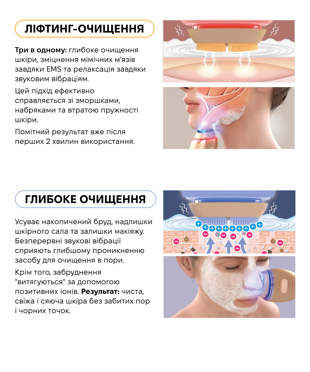 COULEUR LABO Zogankin Ovo - Вібруюча щіточка для очищення та EMS ліфтингу