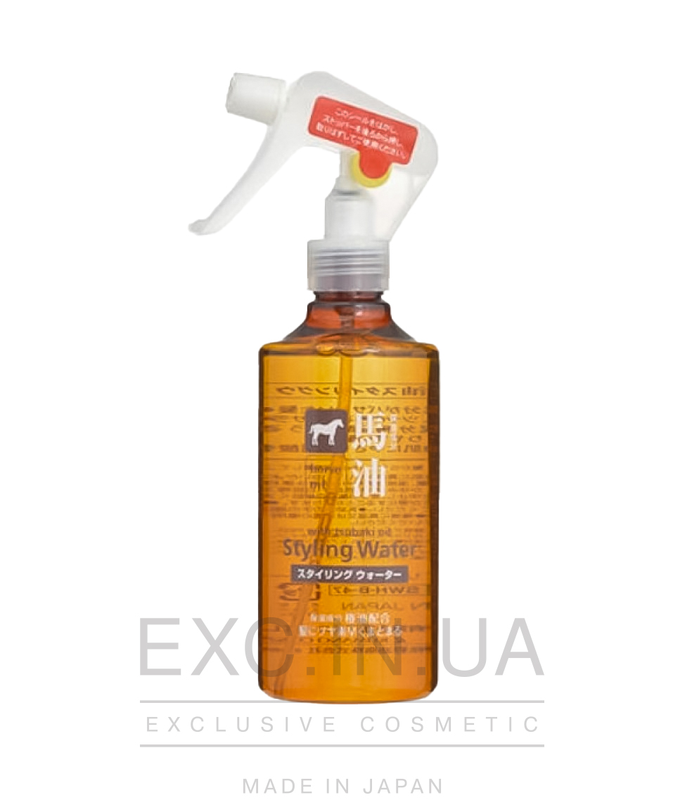 Kumano Yushi Horse Oil Styling Water - Спрей для захисту та укладання волосся
