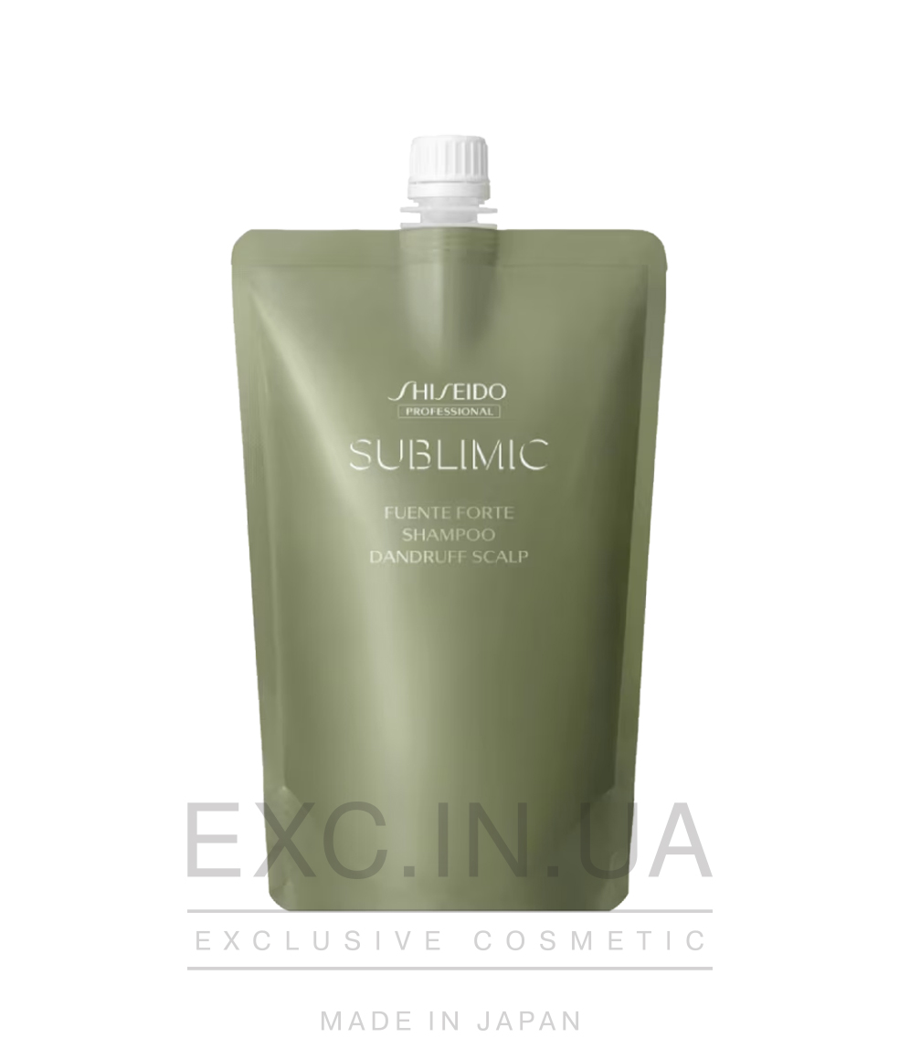 Shiseido Sublimic Fuente Forte Shampoo (Dandruff scalp) - Відновлювальний шампунь для сухої чутливої шкіри голови, схильної до появи лупи