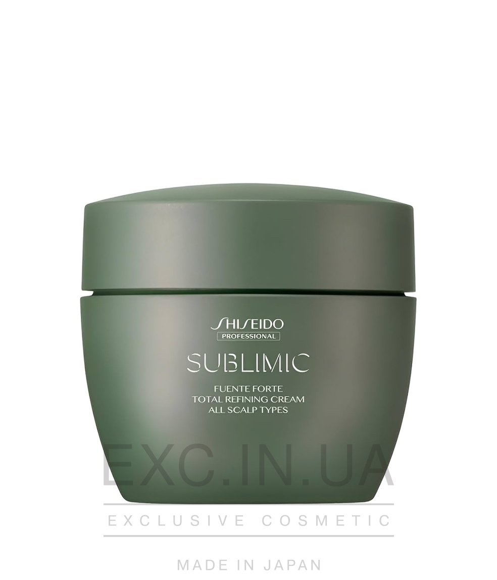 Shiseido Sublimic Fuente Forte Total Refining Cream - SPA-маска для глибокого відновлення, живлення та зволоження для всіх типів волосся