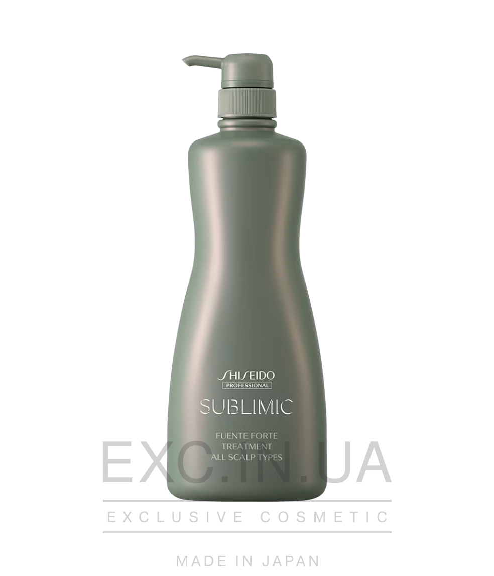 Shiseido Sublimic Fuente Forte Treatment - Бальзам-маска для лікування шкіри голови, зміцнення, відновлення та зволоження всіх типів волосся