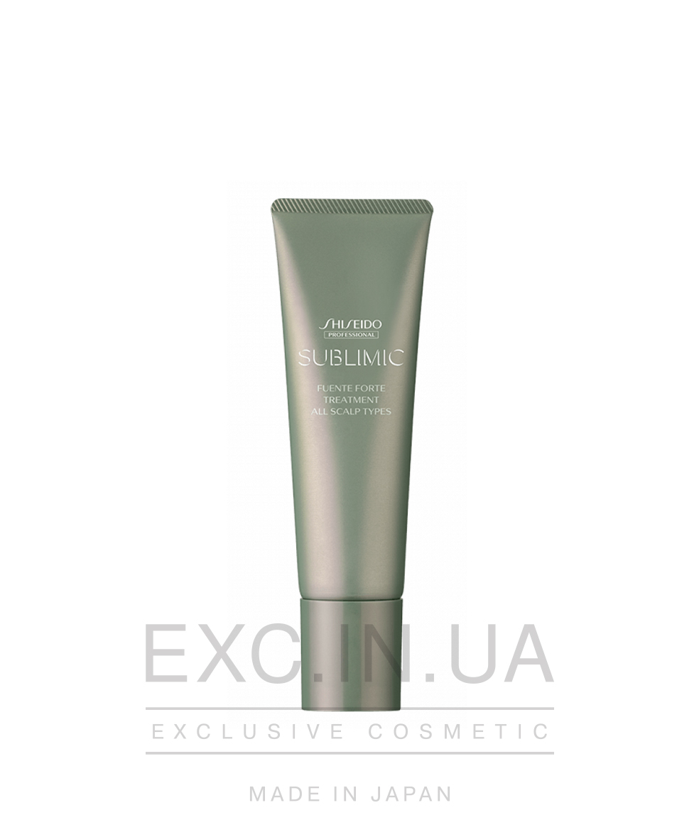 Shiseido Sublimic Fuente Forte Treatment - Бальзам-маска для лікування шкіри голови, зміцнення, відновлення та зволоження всіх типів волосся