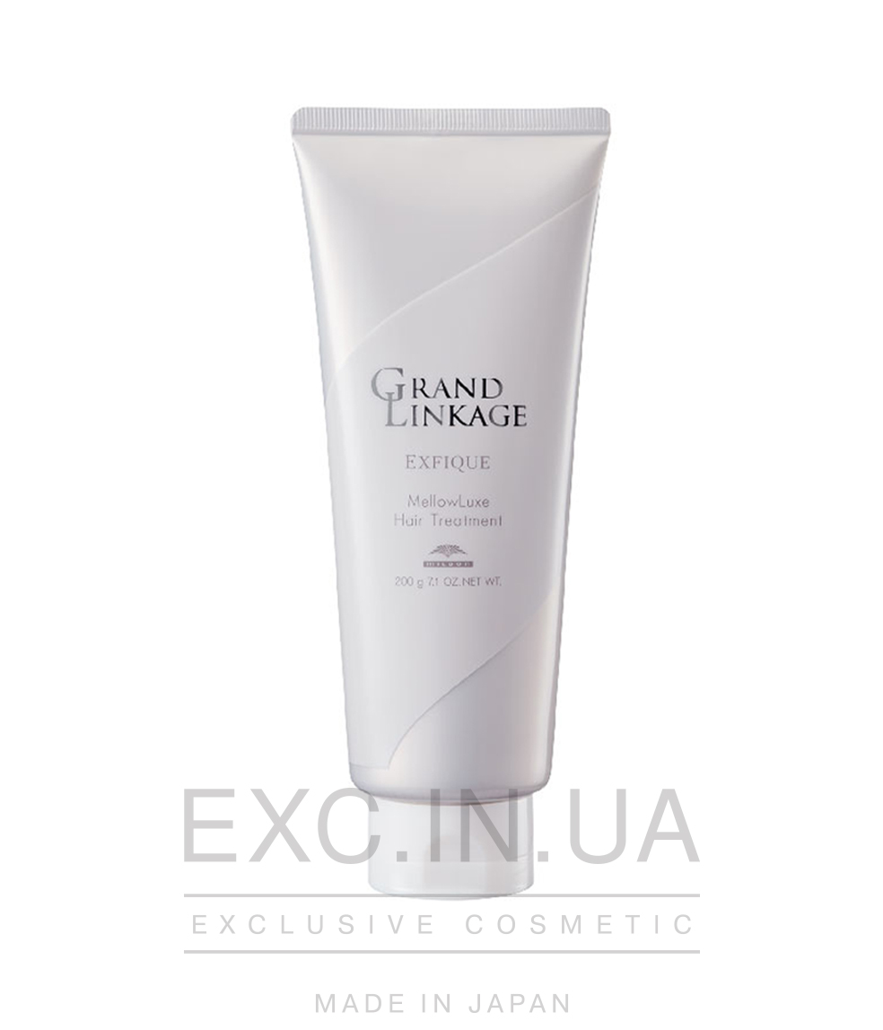 Milbon Grand Linkage Exfique Mellow Luxe Treatment - Унікальна анти-ейдж бальзам-маска для щільного неслухняного сивого та фарбованого волосся