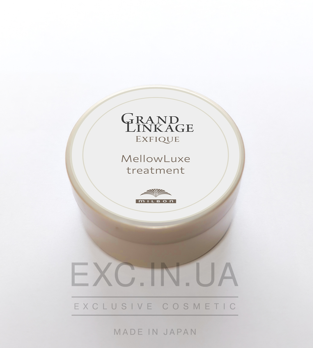 Milbon Grand Linkage Exfique Mellow Luxe Treatment - Унікальна анти-ейдж бальзам-маска для щільного неслухняного сивого та фарбованого волосся