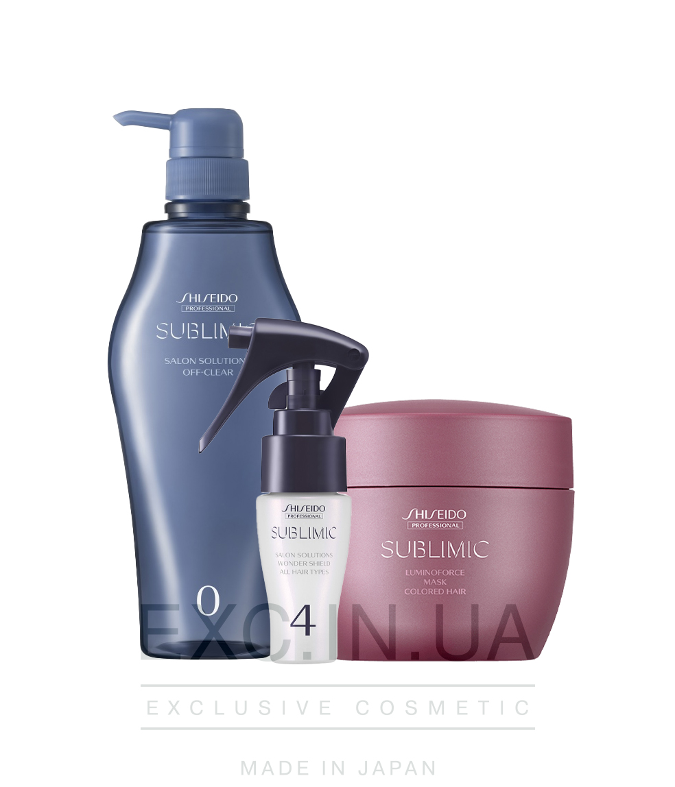 Shiseido Sublimic Hair Shielding Program for Colored Hair - Програма для захисту фарбованого волося від зовнішніх факторів (20 хвилин)