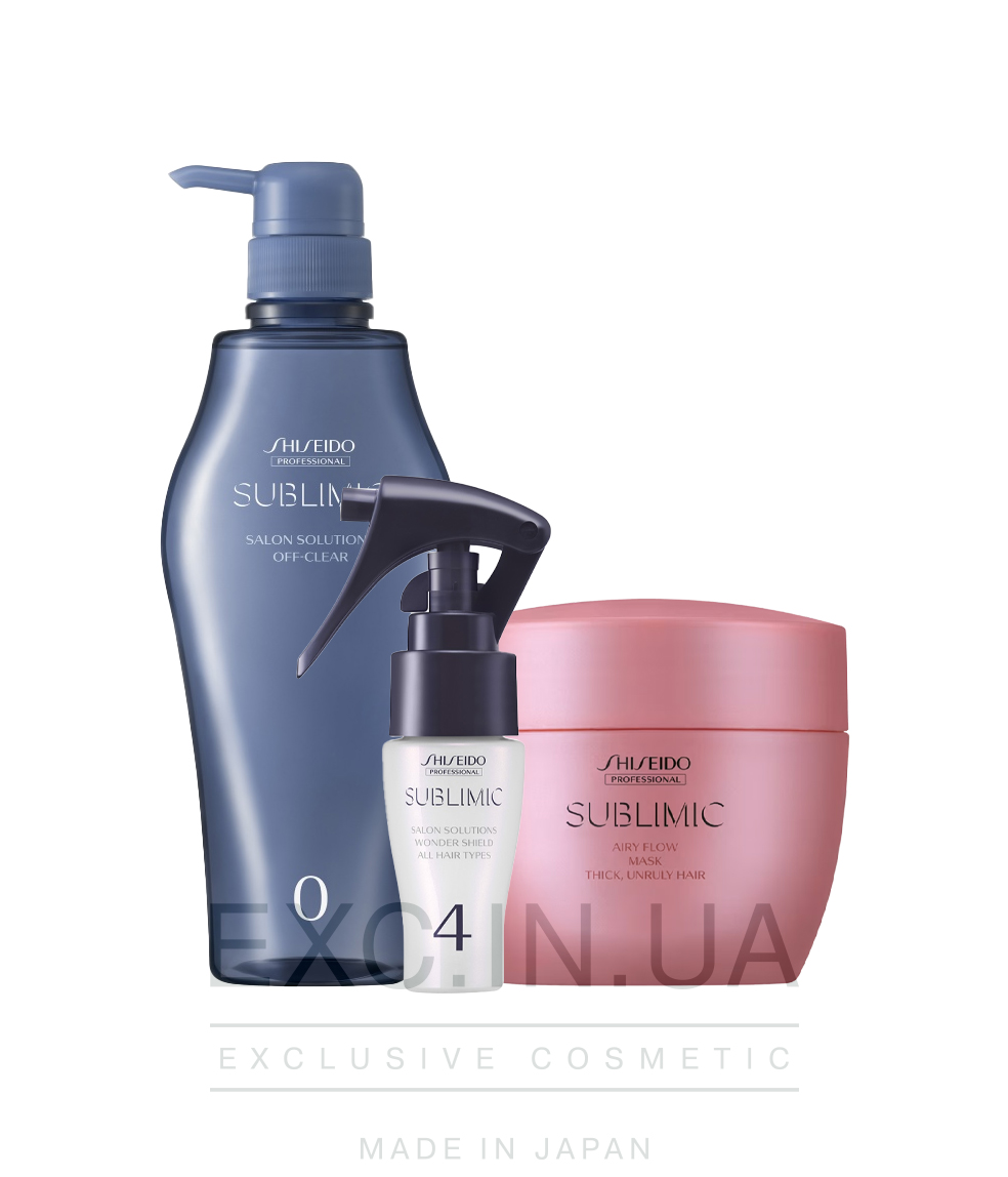 Shiseido Sublimic Hair Shielding Program  for Thick Unruly Hair - Програма для захисту жорсткого неслухняного волосся від зовнішніх факторів (20 хвилин)