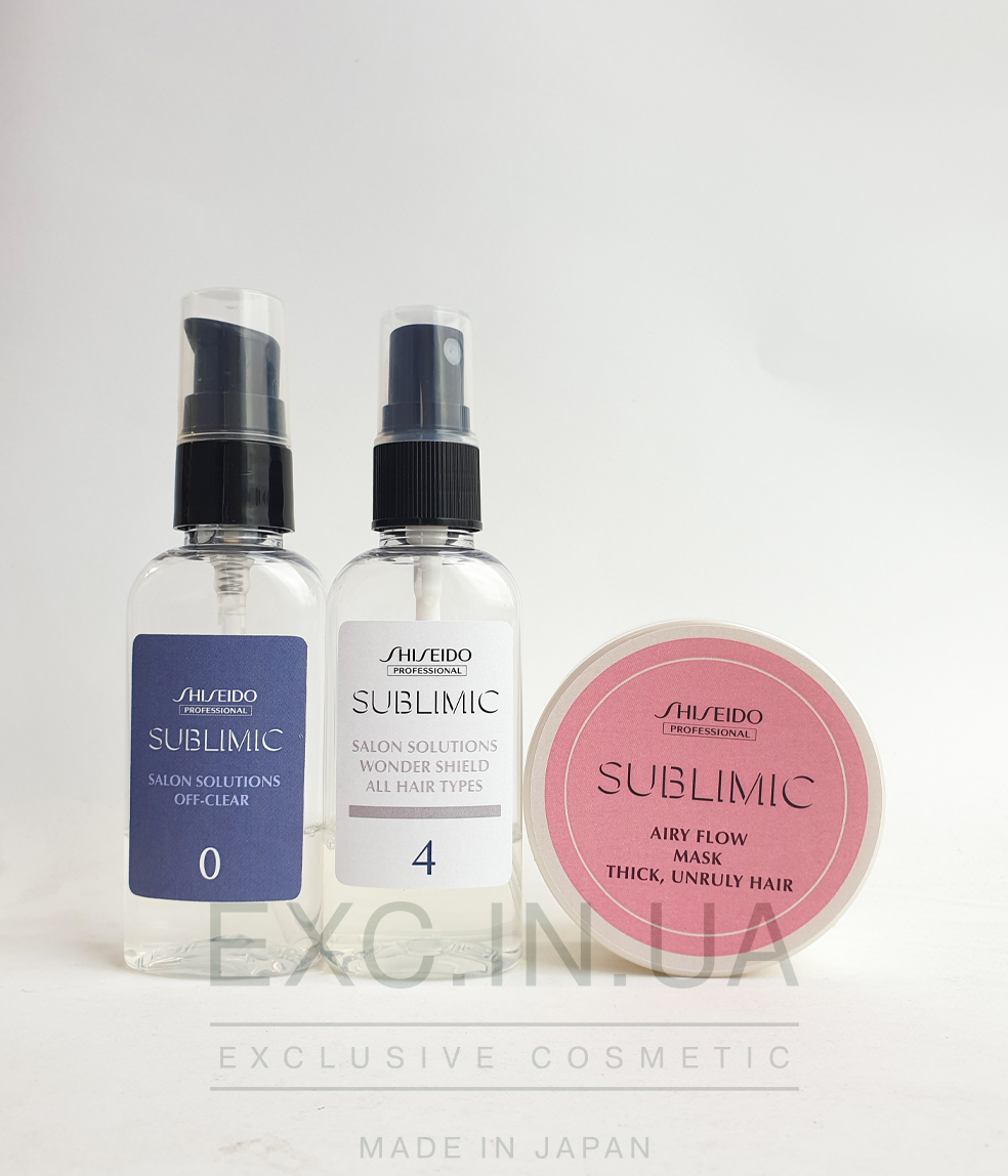 Shiseido Sublimic Hair Shielding Program  for Thick Unruly Hair - Програма для захисту жорсткого неслухняного волосся від зовнішніх факторів (20 хвилин)